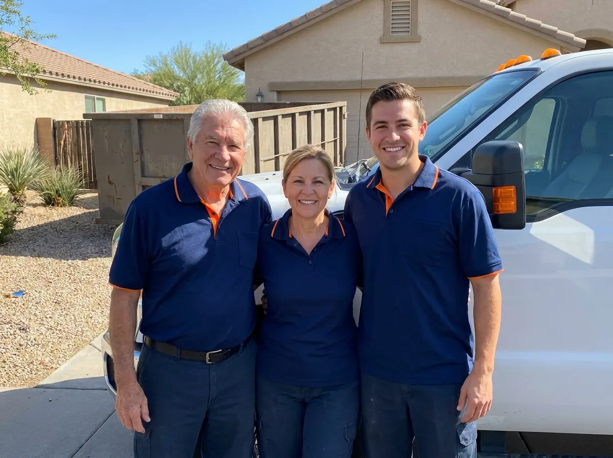 The Luccas Dumpster Rental team, dumpster rental in Peoria, AZ